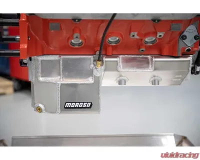 Moroso Double Power Kick Outs Motor Mount Notch 8in Deep Oil Pan BBC Gen V | VI - 20383