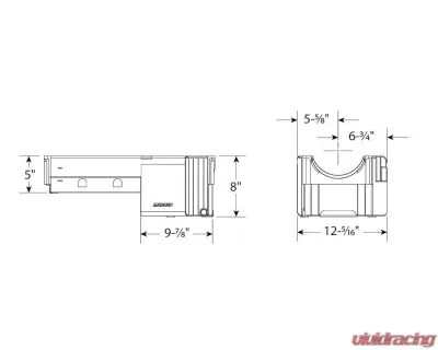 Moroso Double Power Kick Outs Motor Mount Notch 8in Deep Oil Pan BBC Gen V | VI - 20383