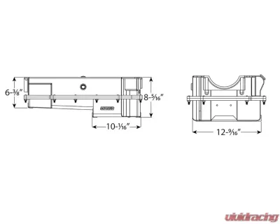 Moroso 2-Piece -16AN External Wet Sump Aluminum Oil Pan CN | Energy MFG | DRCE2 - 20393
