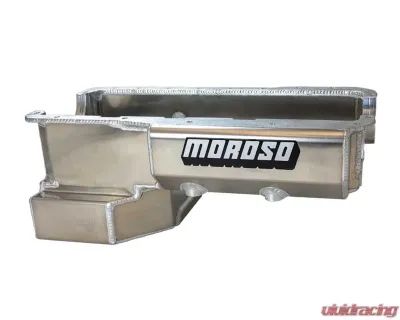 Moroso External -16AN Wet Sump Aluminum Oil Pan Small Block Ford 351W Fox Body Mustang - 20524