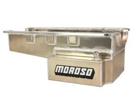 Moroso Road Race Baffled Front Sump 8in Deep Aluminum Oil Pan Ford 289-302