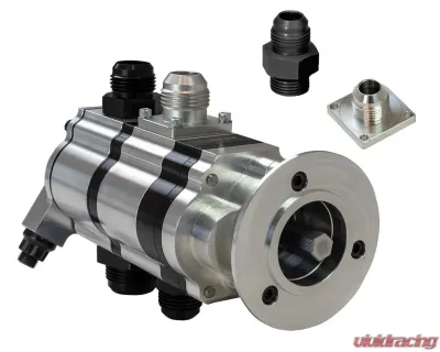 Moroso Noonan Front Hex Drive Reverse Rotation 1.800 PS V-Band 2 Stage Dry Sump Oil Pump - 22334