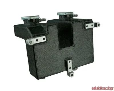 Moroso Dual Coolant Intercooler Tank Black Powder Coat Polaris RZR Turbo | Turbo S 2016+ - 43003