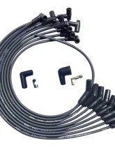 Moroso Over Valve Cover 135 Deg Plug End HEI Dist Unsleeved Ultra Spark Plug Wire Set Black BBC                                     - 51042 - Image 2