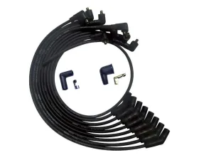 Moroso 135 Deg Plug End Non-HEI Unsleeved Ultra Spark Plug Wire Set Black SB Ford 260 | 289 | 302