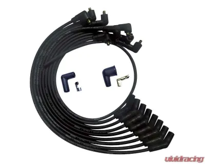 Moroso 135 Deg Plug End Non-HEI Unsleeved Ultra Spark Plug Wire Set Black SB Ford 260 | 289 | 302 - 51071