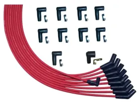 Moroso 135 Deg Plug Boots HEI Ultra Spark Plug Wire Set Red Universal V8