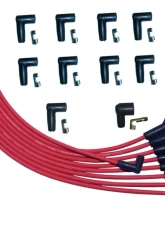 Moroso 135 Deg Plug Boots HEI Ultra Spark Plug Wire Set Red Universal V8                                     - 52009 - Image 2