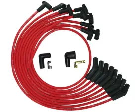 Moroso 135 Deg Plug Boots HEI Ultra Spark Plug Wire Set Red SB Ford 260 | 289 | 302