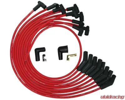 Moroso 135 Deg Plug Boots HEI Ultra Spark Plug Wire Set Red SB Ford 260 | 289 | 302 - 52070