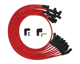 Moroso 135 Deg Plug Boots HEI Ultra Spark Plug Wire Set Red SB Ford 351W