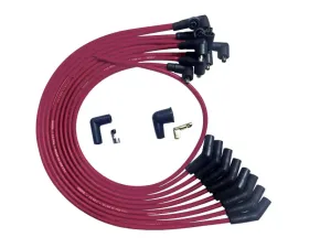 Moroso 135 Deg Plug Boots Non-HEI Ultra Spark Plug Wire Set Red SB Ford 351W