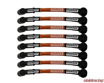 Moroso 11" Long Sleeved Coil On Plug Ultra Spark Plug Wire Set Red - 52534