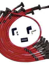 Moroso 135 Deg Plug Boots HEI Sleeved Ultra Spark Plug Wire Set Red SB Ford 260 | 289 | 302                                     - 52570 - Image 2