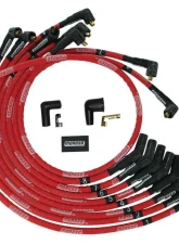 Moroso 135 Deg Plug Boots Non-HEI Sleeved Ultra Spark Plug Wire Set Red SB Ford 260 | 289 | 302                                     - 52571 - Image 2