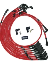 Moroso 135 Deg Plug Boots HEI Sleeved Ultra Spark Plug Wire Set Red SB Ford 351W                                     - 52572 - Image 2