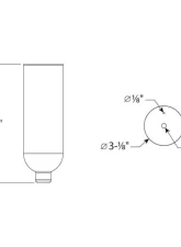 Moroso Coolant Neck Overflow Tank 3x9" Aluminum                                     - 63774 - Image 3