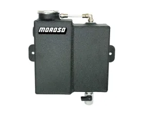 Moroso Universal Dual Coolant Expansion/Recovery Catch Tank Black Powder Coat