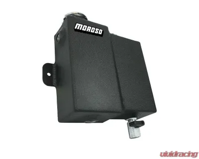 Moroso Universal Dual Coolant Expansion/Recovery Catch Tank Black Powder Coat - 63775