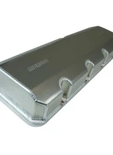 Moroso 18 Deg Style Edelbrock Cyl Head Fabricated Aluminum Billet Rail 3"Tall Valve Cover                                     - 68464 - Image 2