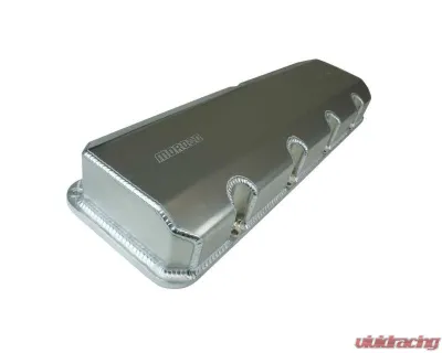 Moroso 18 Deg Style Edelbrock Cyl Head Fabricated Aluminum Billet Rail 3"Tall Valve Cover - 68464