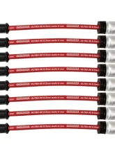 Moroso 8.5mm Ultra 40 11" Long Wire Set w/Alum Heatshield Red GM LS | LT                                     - 73742 - Image 2