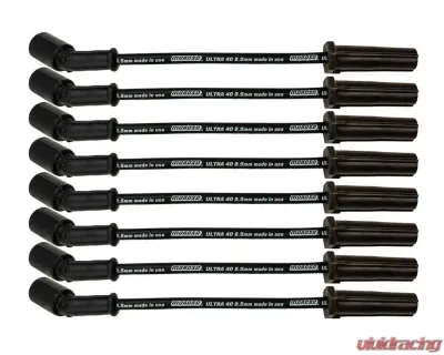 Moroso 8.5mm Ultra 40 11" Long Wire Set w/o Alum Heatshield Black GM LS | LT - 73747