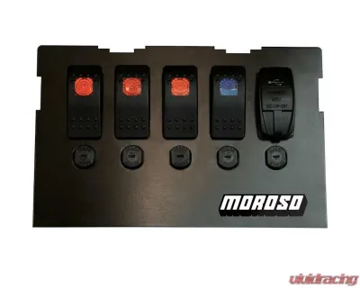 Moroso Radio Pocket Block Off Plate With Switches Mazda Miata NB 1999-2004 - 74315
