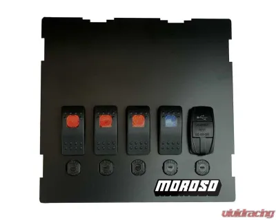 Moroso NB Radio/HVAC Pocket Block Off Plate With Switches Mazda Miata 1999-2004 - 74317