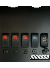 Moroso NB Radio/HVAC Pocket Block Off Plate With Switches Mazda Miata 1999-2004                                     - 74317 - Image 3