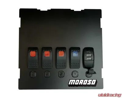 Moroso NB Radio/HVAC Pocket Block Off Plate With Switches Mazda Miata 1999-2004 - 74317