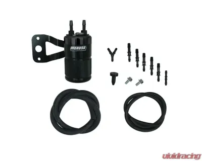 Moroso Air/Oil Separator Black Harley Davidson Twin Cam With Stock Air Cleaner - 85714