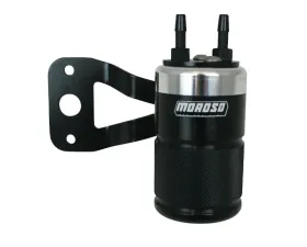 Moroso Air/Oil Separator Black & Polished Harley-Davidson Twin Cam w/Stock Air Cleaner