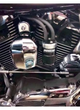Moroso Air/Oil Separator Black & Polished Harley-Davidson Twin Cam w/Stock Air Cleaner                                     - 85715 - Image 3