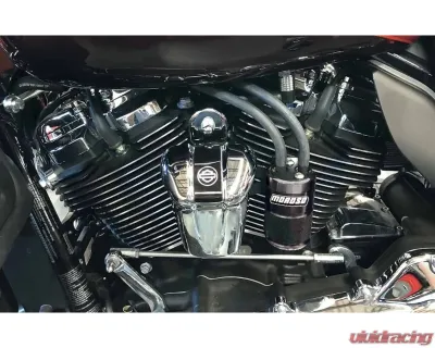 Moroso Air/Oil Separator Black Harley Davidson Milwaukee 8 | Touring Models w/Stock Air Cleaner - 85723
