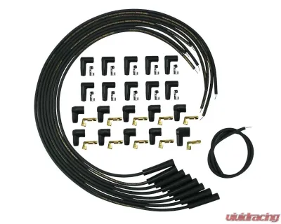 Moroso Mag Tuned Ignition Straight Wire Set Black Universal - 9881M