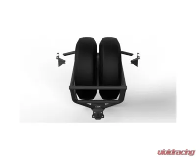 LSK Suspension Raw Weld It Yourself Dual Spare Tire Carrier for Can-Am X3 | X3 Max - LSK1261D