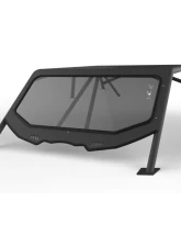 LSK Suspension Satin Black Flat Windshield for Can-Am Maverick X3 Max 4 Seat 2017-2023                                     - LSK1291F - Image 2