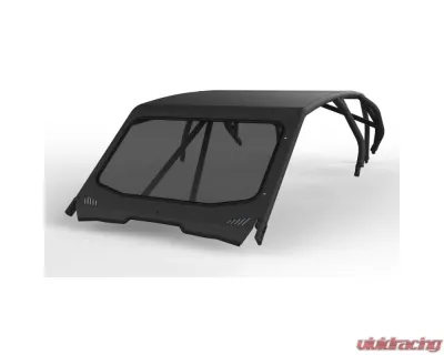 LSK Suspension Satin Black Radius Windshield Frame for Polaris PRO R 4 Seat 2022+ - LSK1295R