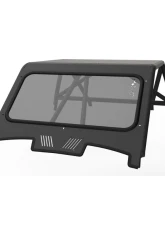 LSK Suspension Satin Black Flat Windshield for Polaris XP1000 | Turbo S 2 Seat 2019+                                     - LSK1296F - Image 2