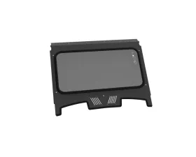 LSK Suspension Satin Black Flat Windshield for 2019+ Polaris XP1000 | Turbo S 4 Seat
