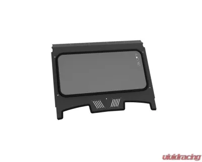 LSK Suspension Satin Black Flat Windshield for 2019+ Polaris XP1000 | Turbo S 4 Seat - LSK1297F