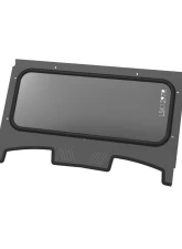 LSK Suspension Satin Black Radius Windshield for Polaris XP1000 | Turbo S 4 Seat 2019+                                     - LSK1297R - Image 2