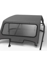 LSK Suspension Satin Black Radius Windshield for Polaris XP1000 | Turbo S 4 Seat 2019+                                     - LSK1297R - Image 2