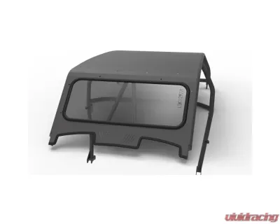 LSK Suspension Satin Black Radius Windshield for Polaris XP1000 | Turbo S 4 Seat 2019+ - LSK1297R
