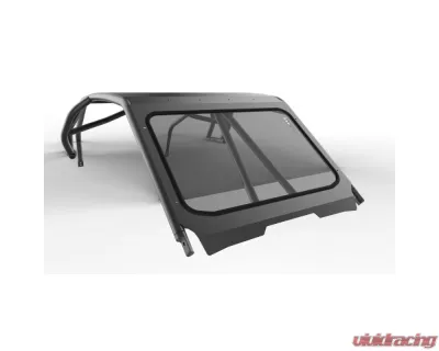 LSK Suspension Satin Black Radius Windshield for Polaris PRO XP Turbo R 2 Seat 2020-2023 - LSK1299R