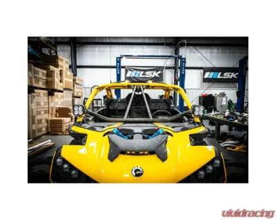 LSK Suspension Satin Black Factory Cage Intrusion Bars for Can-Am Maverick R 2013-2023 - LSK1510