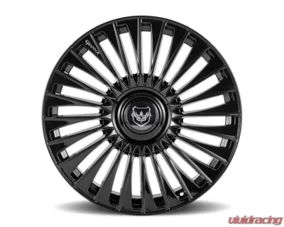 Gianna Lusso Wheel 22x10.5 Blank 25mm Gloss Black - LUS-22105BLNK2573