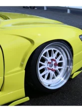 326 Power FRP Gachabari Mild Front Over Fenders 5-10mm Wide Nissan S13 1990-1994                                     - 326-FFGBM-FRP-S13 - Image 3