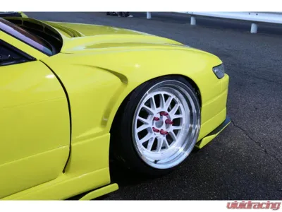 326 Power FRP Gachabari Mild Front Over Fenders 5-10mm Wide Nissan S13 1990-1994 - 326-FFGBM-FRP-S13